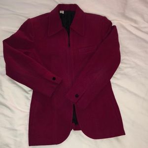 Vintage Fuchsia Cashmere/Wool Blazer - Size 6